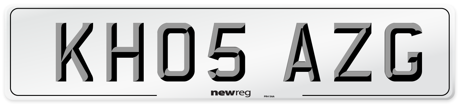KH05 AZG Number Plate from New Reg